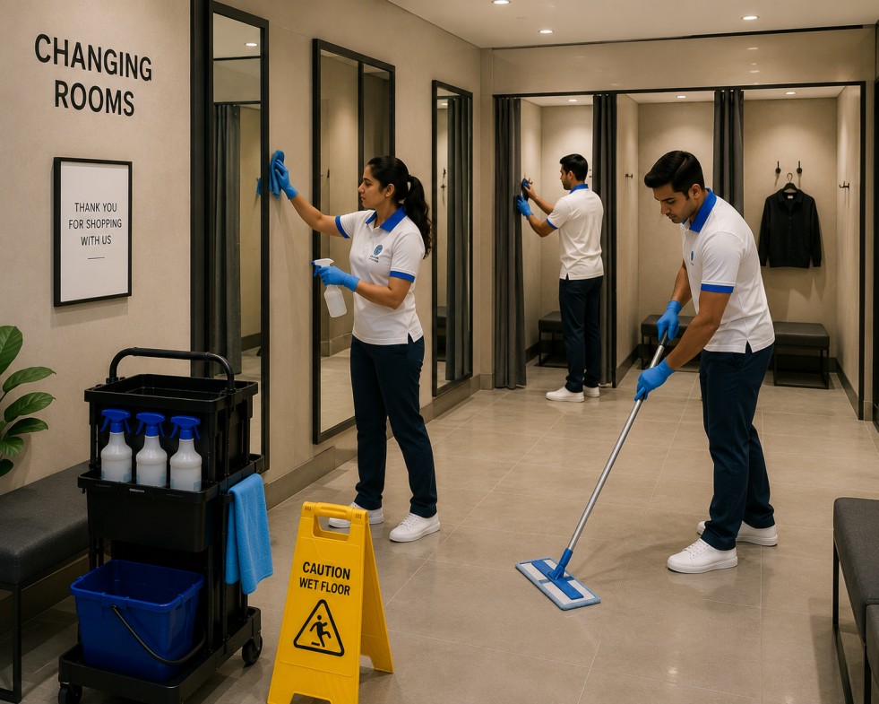 Changing Room Cleaning Services in
                                            London